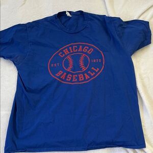 Chicago Baseball Red and Blue T-Shirt (Men’s XL)